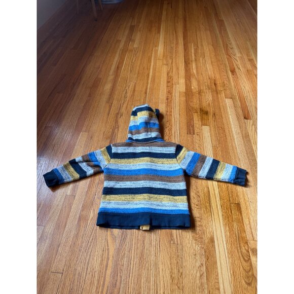 Striped Hooded Zip-Up Sweater Kids 1982 Premium Outfitters - Picture 2 of 8